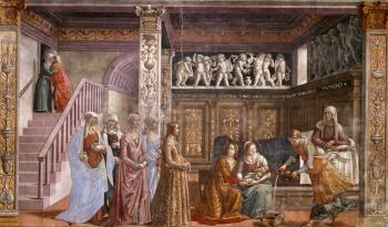 Domenico Ghirlandaio : Birth of Mary